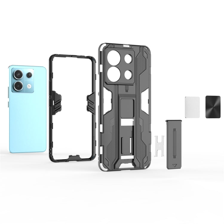 For Xiaomi Poco X6 Supersonic Armor PC Hybrid TPU Phone Case(Black) - free shipping - PMC TechLife - Order now!