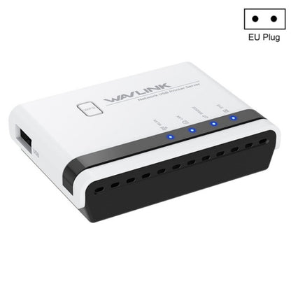 WAVLINK NU516U1 USB2.0 Wireless Printer Server With 10 / 100Mbps LAN / Bridge WiFi(EU Plug) - Printer Accessories by WAVLINK | Online Shopping South Africa | PMC Jewellery