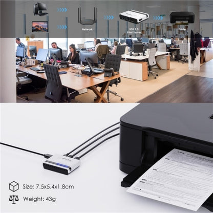 WAVLINK NU516U1 USB2.0 Wireless Printer Server With 10 / 100Mbps LAN / Bridge WiFi(EU Plug) - Printer Accessories by WAVLINK | Online Shopping South Africa | PMC Jewellery