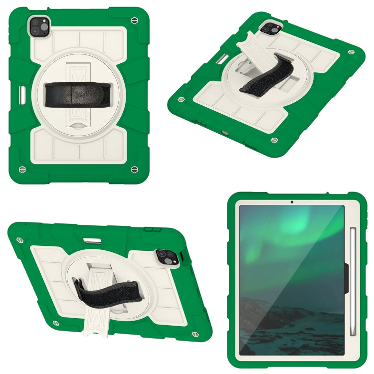 For iPad Air 11 2024 Silicone Hybrid PC Shockproof Tablet Case with Shoulder Strap(Classic Green) - iPad Air 11 2024 Cases by PMC Jewellery | Online Shopping South Africa | PMC Jewellery | Buy Now Pay Later Mobicred
