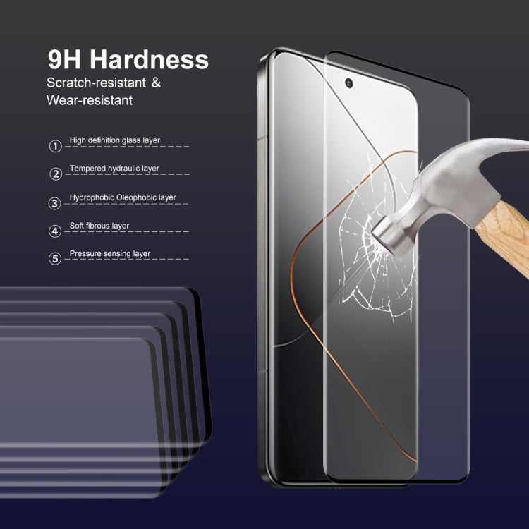 For Xiaomi 14 Pro 5pcs ENKAY Hat-Prince Heat Bending Full Side Glue Tempered Glass Film - 14 Pro Tempered Glass by ENKAY | Online Shopping South Africa | PMC Jewellery | Buy Now Pay Later Mobicred