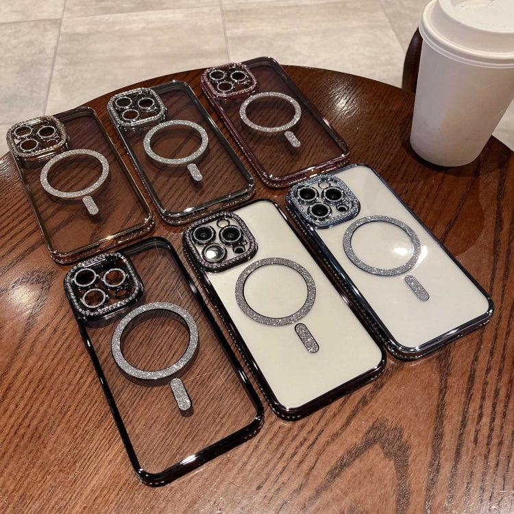 For iPhone 13 Pro Max Diamond Plated MagSafe TPU Phone Case(Blue) - free shipping - PMC TechLife - Order now!