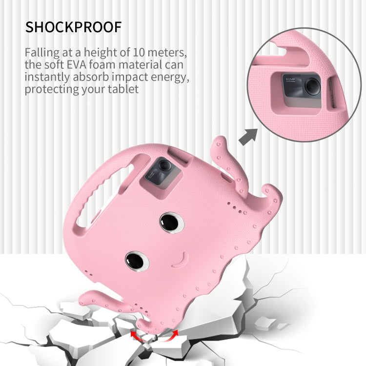 For Samsung Galaxy Tab S9 / S9 FE / S7 / S8 Octopus Style EVA Hybrid PC Shockproof Tablet Case with Strap(Pink) - free shipping - PMC Jewellery - Order now!