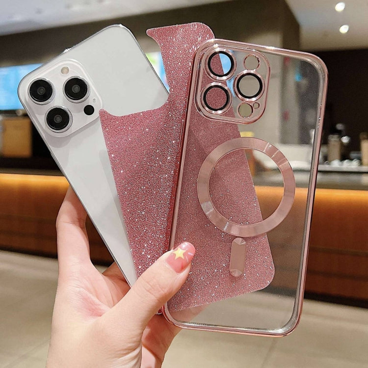 For iPhone 16 Pro Max Glitter Electroplating MagSafe TPU Phone Case(Blue) - iPhone 16 Pro Max Cases by PMC TechLife | Online Shopping South Africa | PMC TechLife | Buy Now Pay Later Mobicred