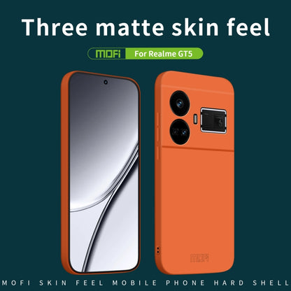 For Realme GT5 MOFI Qin Series Skin Feel All-inclusive PC Phone Case(Black) - Realme Cases by MOFI | Online Shopping South Africa | PMC Jewellery