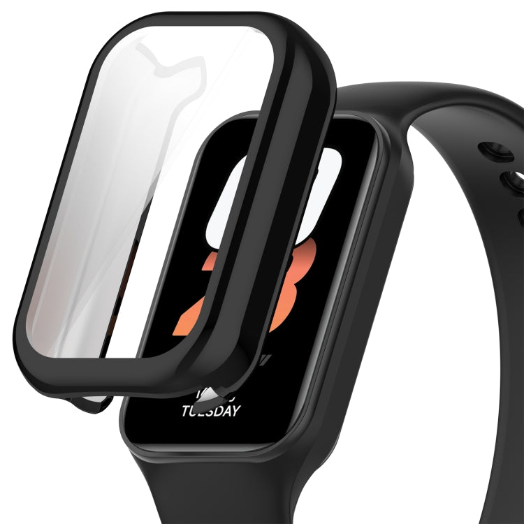 For Xiaomi Smart Band 8 Active Full Package TPU Electroplated Watch Protective Case(Black) - Watch Cases by PMC TechLife | Online Shopping South Africa | PMC TechLife | Buy Now Pay Later Mobicred