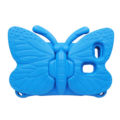 For Samsung Galaxy Tab A9 8.7 X110/X115 Butterfly Bracket Kids EVA Shockproof Tablet Case(Blue) - Galaxy Tab A9 by PMC Jewellery | Online Shopping South Africa | PMC Jewellery