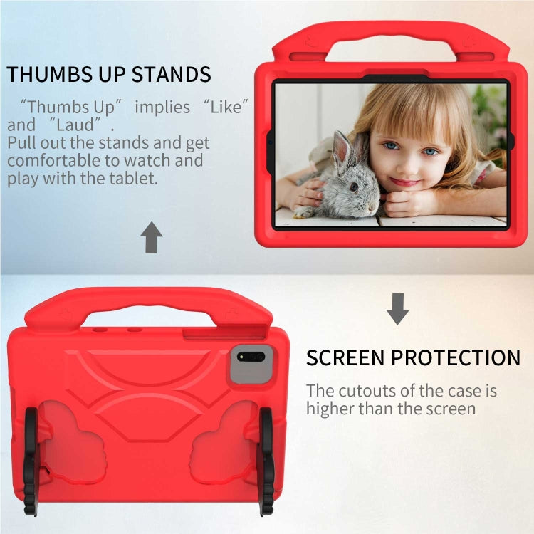 For Samsung Galaxy TAB S9 11 X710 2023 Thumb Bracket EVA Shockproof Tablet Case(Red) - Galaxy Tab S9 Cases by PMC Jewellery | Online Shopping South Africa | PMC Jewellery | Buy Now Pay Later Mobicred