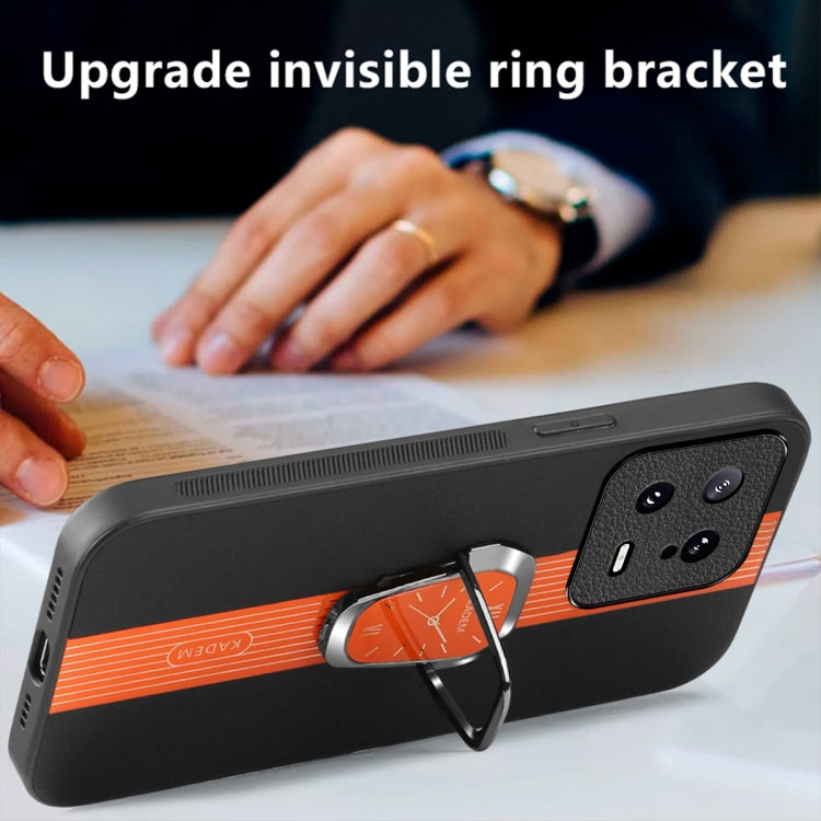 For Xiaomi 13 Magnetic Litchi Leather Back Phone Case with Holder(Green) - free shipping - PMC TechLife - Order now!