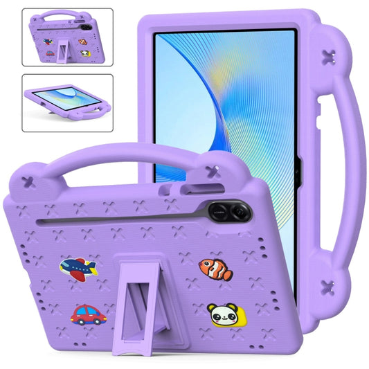 For Honor Pad X9 / X9 2024 Handle Kickstand Children EVA Shockproof Tablet Case(Light Purple) - Honor by PMC Jewellery | Online Shopping South Africa | PMC Jewellery | Buy Now Pay Later Mobicred