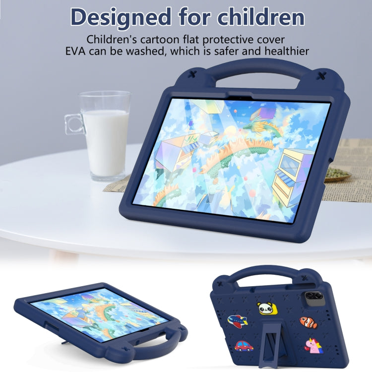 For Honor Pad X8a Handle Kickstand Children EVA Shockproof Tablet Case(Navy Blue) - Honor by PMC TechLife | Online Shopping South Africa | PMC TechLife | Buy Now Pay Later Mobicred
