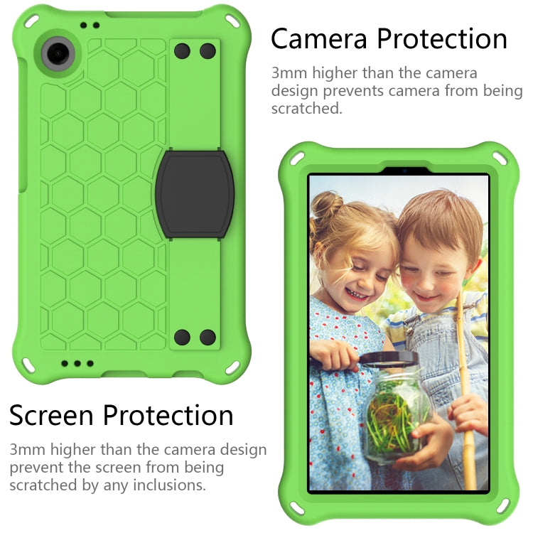 For Blackview Tab 60 8.7 2023 Honeycomb EVA Hybrid PC Tablet Case with Strap(Green+Black) - Others by PMC TechLife | Online Shopping South Africa | PMC TechLife