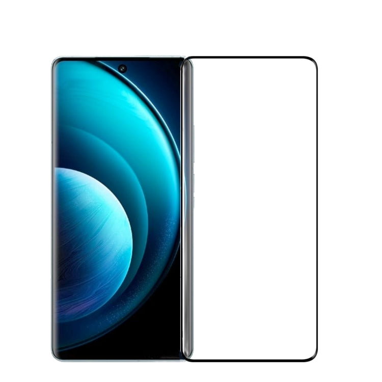 For vivo X100 / 100 Pro PINWUYO 9H 3D Hot Bending Tempered Glass Film(Black) - X100 Tempered Glass by PINWUYO | Online Shopping South Africa | PMC Jewellery | Buy Now Pay Later Mobicred