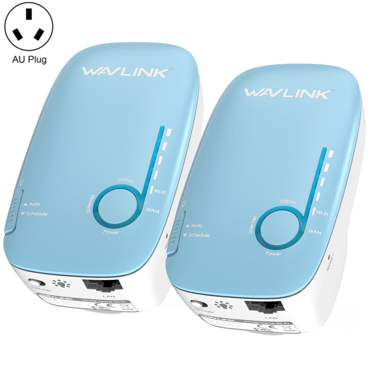 WAVLINK WN576K2 AC1200 Household WiFi Router Network Extender Dual Band Wireless Repeater, Plug:AU Plug (Blue) - Wireless Routers by WAVLINK | Online Shopping South Africa | PMC Jewellery | Buy Now Pay Later Mobicred