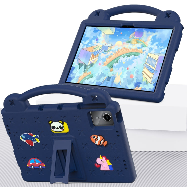 For Lenovo Tab P11 / J606F Handle Kickstand Children EVA Shockproof Tablet Case(Navy Blue) - Lenovo by PMC TechLife | Online Shopping South Africa | PMC TechLife | Buy Now Pay Later Mobicred
