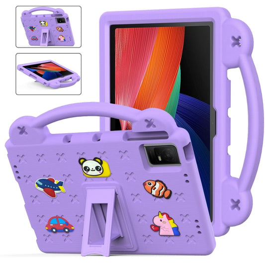 For TCL Tab 11 9466x3 Handle Kickstand Children EVA Shockproof Tablet Case(Light Purple) - Others by PMC Jewellery | Online Shopping South Africa | PMC Jewellery | Buy Now Pay Later Mobicred