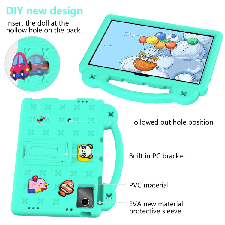 For DOOGEE T30 Pro 11 2023 Handle Kickstand Children EVA Shockproof Tablet Case(Mint Green) - Others by PMC Jewellery | Online Shopping South Africa | PMC Jewellery | Buy Now Pay Later Mobicred