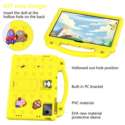 For DOOGEE T30 Pro 11 2023 Handle Kickstand Children EVA Shockproof Tablet Case(Yellow) - Others by PMC Jewellery | Online Shopping South Africa | PMC Jewellery | Buy Now Pay Later Mobicred