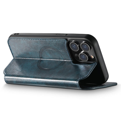 For iPhone 15 Pro Suteni J05 Leather Magnetic MagSafe Phone Case(Blue) - iPhone 15 Pro Cases by Suteni | Online Shopping South Africa | PMC Jewellery | Buy Now Pay Later Mobicred