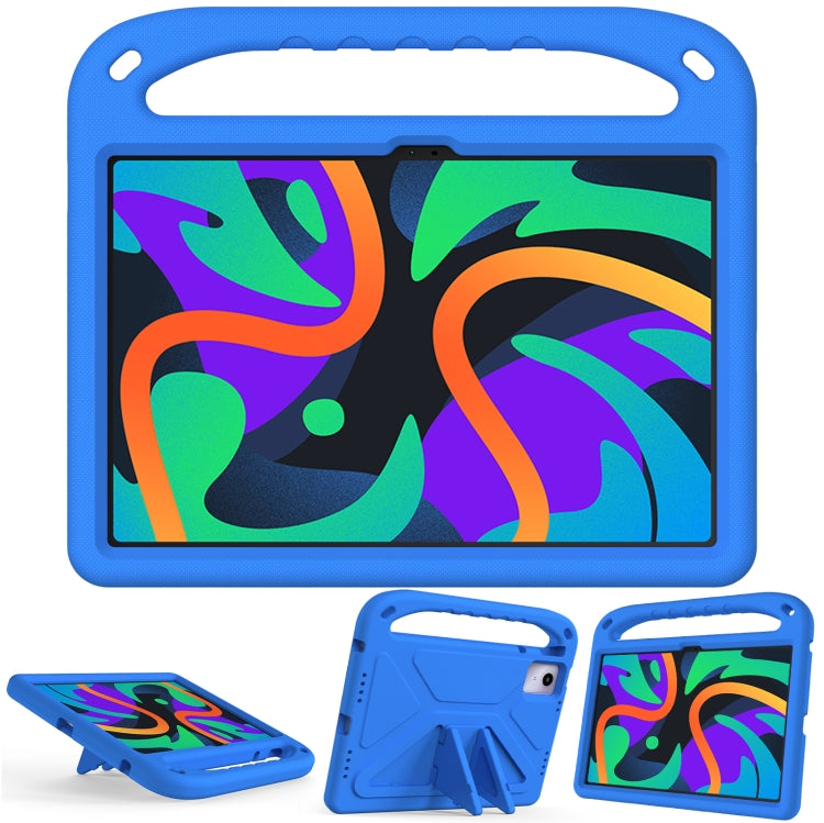 For Amazon Fire Max 11 2023 Handle EVA Shockproof Tablet Case with Holder(Blue) - Amazon by PMC TechLife | Online Shopping South Africa | PMC TechLife | Buy Now Pay Later Mobicred