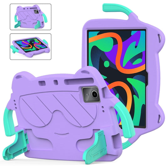 For Lenovo Xiaoxin Pad 2024/Tab M11 Ice Baby EVA Shockproof Hard PC Tablet Case(Light Purple+Mint Green) - Lenovo by PMC Jewellery | Online Shopping South Africa | PMC Jewellery | Buy Now Pay Later Mobicred