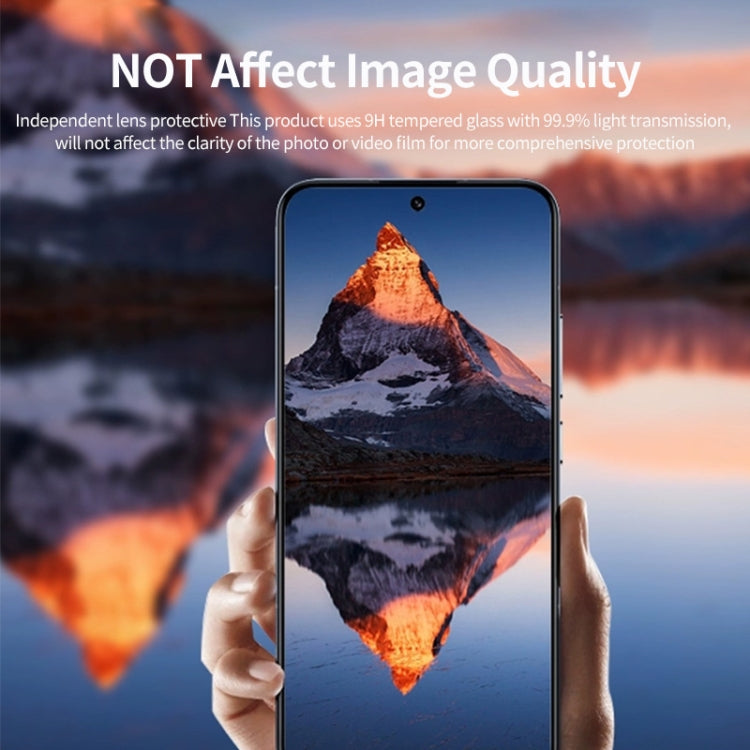 For Redmi K70 / K70 Pro / K70E ENKAY Hat-Prince 9H Rear Camera Lens Aluminium Alloy Tempered Glass Film(Silver) - K70 Tempered Glass by ENKAY | Online Shopping South Africa | PMC Jewellery | Buy Now Pay Later Mobicred