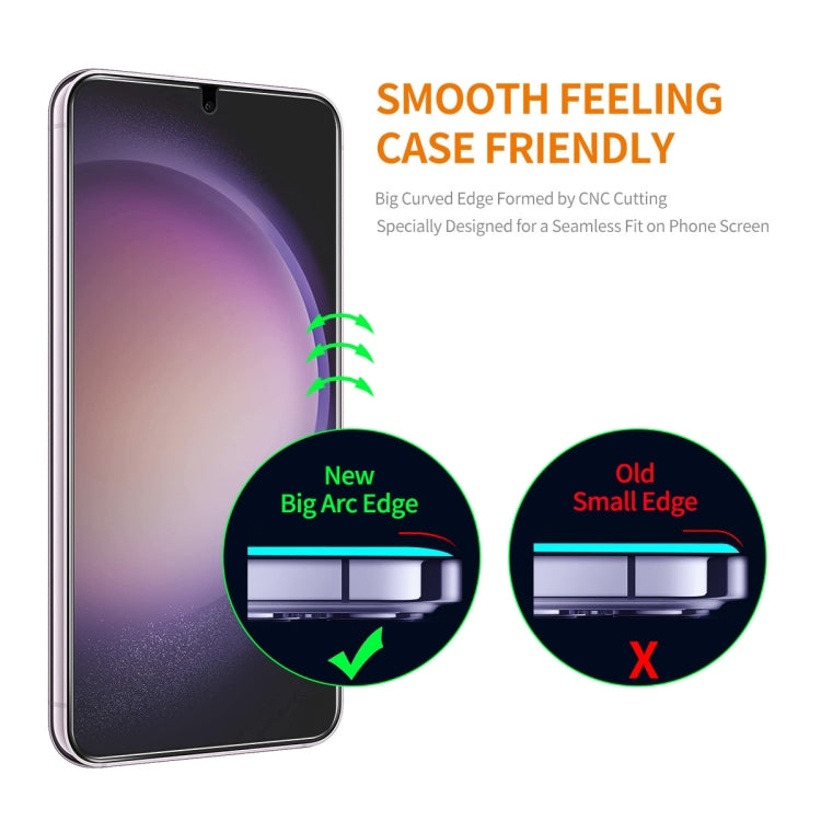 For Samsung Galaxy S24+ 5G 5pcs ENKAY 0.18mm High Aluminum-silicon Tempered Glass Film, Support Ultrasonic Fingerprint Unclock - Galaxy S24+ 5G Tempered Glass by ENKAY | Online Shopping South Africa | PMC Jewellery | Buy Now Pay Later Mobicred