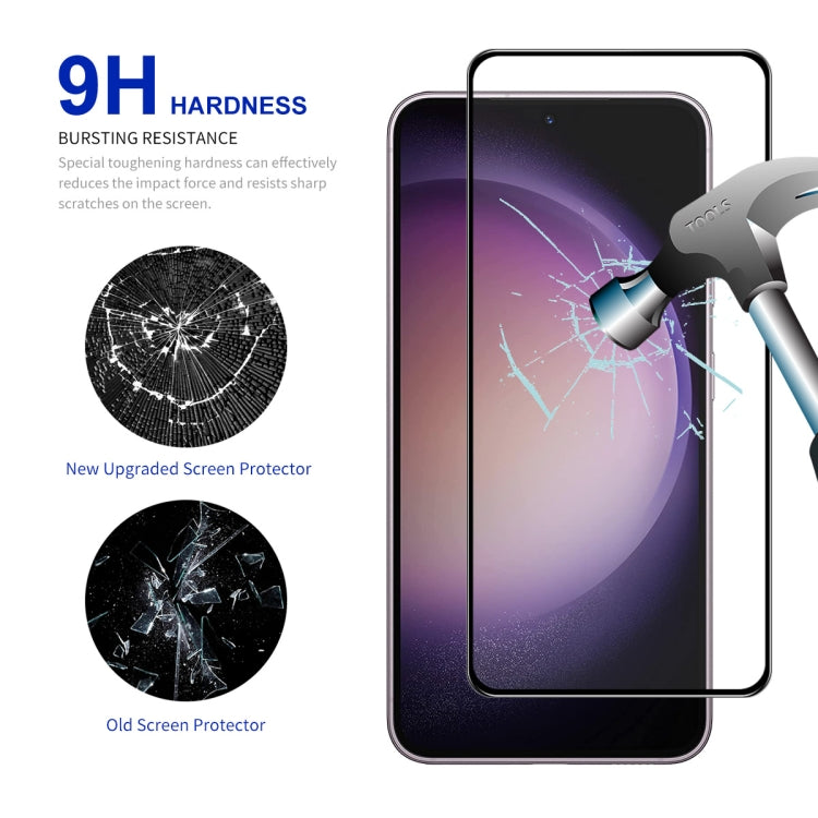 For Samsung Galaxy S24 5G 2pcs ENKAY Hat-Prince 0.18mm High Aluminum-silicon Tempered Glass Film, Support Ultrasonic Fingerprint Unclock - Galaxy S24 5G Tempered Glass by ENKAY | Online Shopping South Africa | PMC Jewellery | Buy Now Pay Later Mobicred