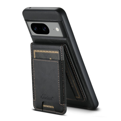 For Google Pixel 8 Suteni H17 Oil Eax Leather Detachable Wallet Phone Case(Black) - Google Cases by Suteni | Online Shopping South Africa | PMC Jewellery | Buy Now Pay Later Mobicred