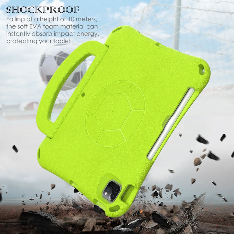 For iPad Air 11 2024 Handle Football Shaped EVA Shockproof Tablet Case(Grass Green) - iPad Air 11 2024 Cases by PMC Jewellery | Online Shopping South Africa | PMC Jewellery | Buy Now Pay Later Mobicred