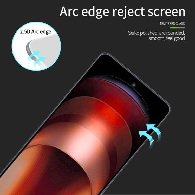 For vivo iQOO Neo9 / Neo9 Pro MOFI 9H 2.5D Full Screen Tempered Glass Film(Black) - iQOO Neo9 Tempered Glass by MOFI | Online Shopping South Africa | PMC Jewellery