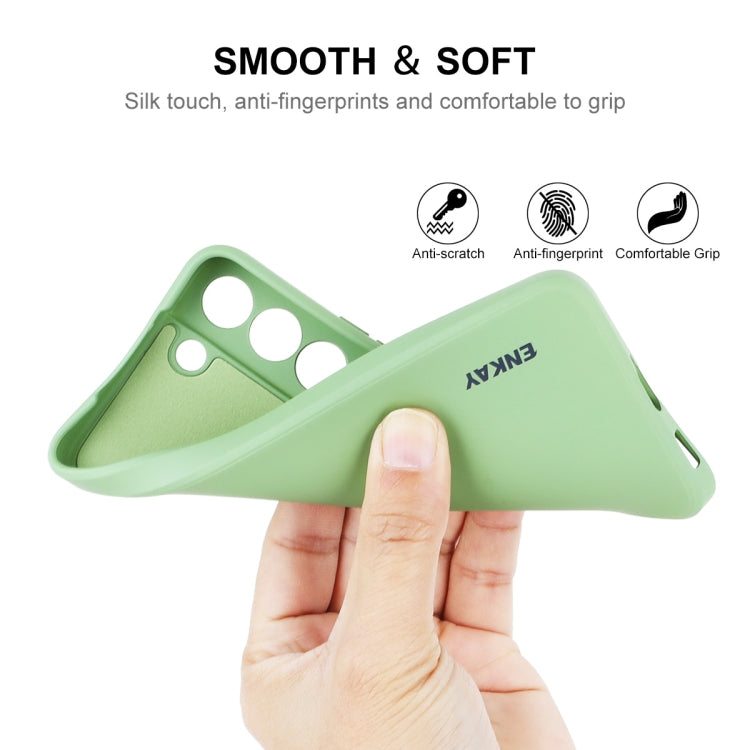 For Samsung Galaxy S24+ 5G ENKAY Liquid Silicone Soft Shockproof Phone Case(Dark Blue) - free shipping - PMC Jewellery - Order now!