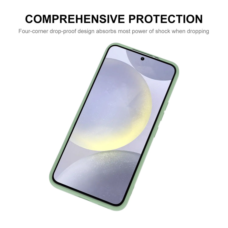 For Samsung Galaxy S25+ 5G ENKAY Liquid Silicone Soft Shockproof Phone Case(Dark Green) - Galaxy S25+ 5G Cases by ENKAY | Online Shopping South Africa | PMC Jewellery | Buy Now Pay Later Mobicred