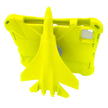 For iPad Pro 11 2024 360 Rotation Aircraft Holder EVA Shockproof Tablet Case(Yellow) - iPad Pro 11 2024 Cases by PMC Jewellery | Online Shopping South Africa | PMC Jewellery | Buy Now Pay Later Mobicred