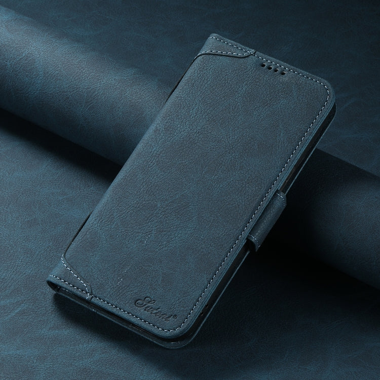 For iPhone 14 SUTENI J07 Multifunctional Horizontal Flip Magsafe Leather Phone Case(Blue) - free shipping - PMC Jewellery - Order now!