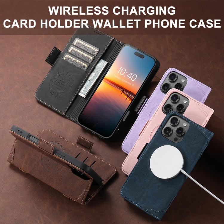 For iPhone 14 Plus SUTENI J07 Multifunctional Horizontal Flip Magsafe Leather Phone Case(Brown) - free shipping - PMC Jewellery - Order now!