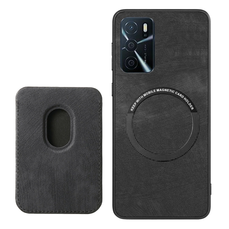 For OPPO K11 5G Retro Leather Card Bag Magnetic Phone Case(Black) - OPPO Cases by PMC Jewellery | Online Shopping South Africa | PMC Jewellery | Buy Now Pay Later Mobicred