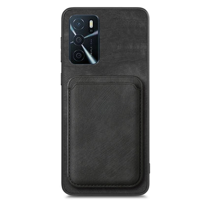 For OPPO Find X5 Pro Retro Leather Card Bag Magnetic Phone Case(Black) - OPPO Cases by PMC Jewellery | Online Shopping South Africa | PMC Jewellery | Buy Now Pay Later Mobicred