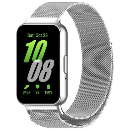 For Samsung Galaxy Fit 3 Milanese Metal Steel Mesh Watch Band(Silver) - Watch Bands by PMC Jewellery | Online Shopping South Africa | PMC Jewellery