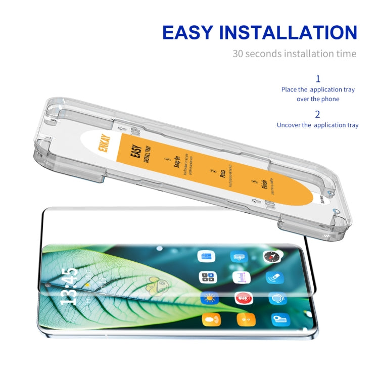 For OnePlus 12 ENKAY Easy Install Hot Bending Side Glue Tempered Glass Film - OnePlus Tempered Glass by ENKAY | Online Shopping South Africa | PMC Jewellery