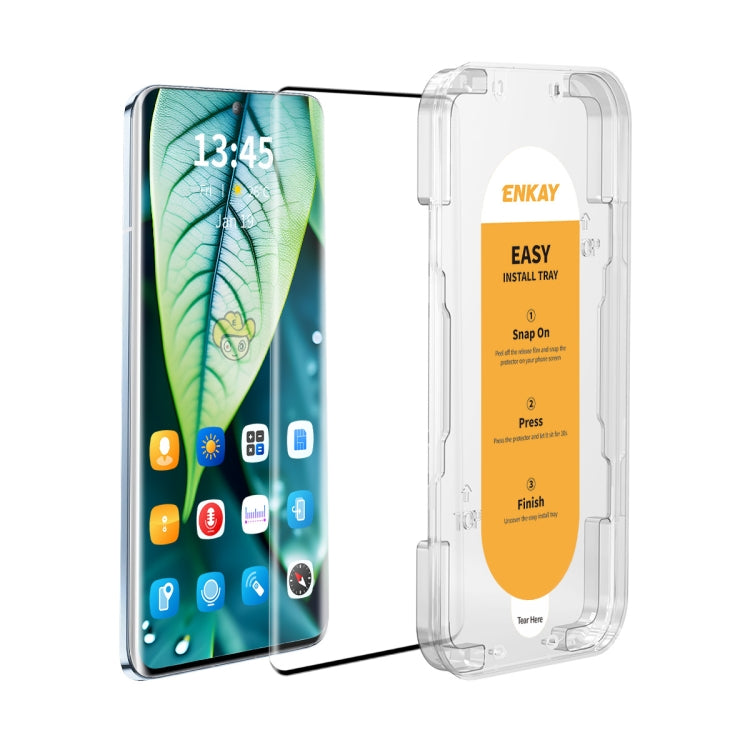 For vivo X100 Ultra ENKAY Easy Install Hot Bending Full Coverage Side Glue Tempered Glass Film - vivo Tempered Glass by ENKAY | Online Shopping South Africa | PMC Jewellery | Buy Now Pay Later Mobicred