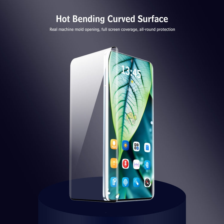 For OPPO Reno10 /11 /11 Pro ENKAY Easy Install Hot Bending Full Coverage Side Glue Tempered Glass Film - Reno11 Tempered Glass by ENKAY | Online Shopping South Africa | PMC Jewellery | Buy Now Pay Later Mobicred