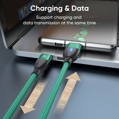 ENKAY 3 in 1 PD100W Type-C to Type-C / 8 Pin / Micro USB Magnetic Fast Charging Cable, Cable Length:1m(Green) - Charging Cable & Head by ENKAY | Online Shopping South Africa | PMC Jewellery | Buy Now Pay Later Mobicred