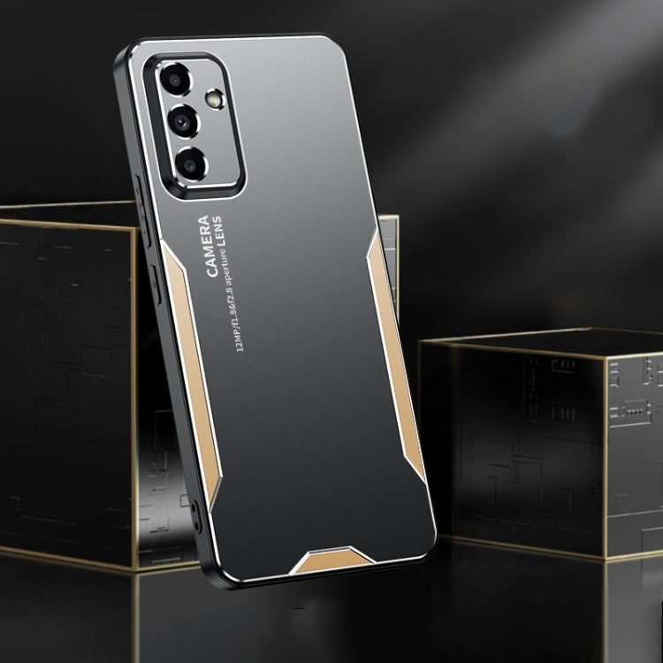 For Samsung Galaxy A55 5G Blade Series TPU Hybrid Metal Phone Case(Silver) - Galaxy Phone Cases by PMC Jewellery | Online Shopping South Africa | PMC Jewellery