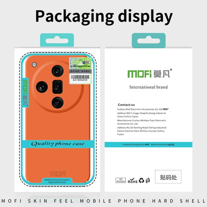 For OPPO Find X7 Ultra MOFI Qin Series Skin Feel All-inclusive PC Phone Case(Green) - Find X7 Ultra Cases by MOFI | Online Shopping South Africa | PMC Jewellery