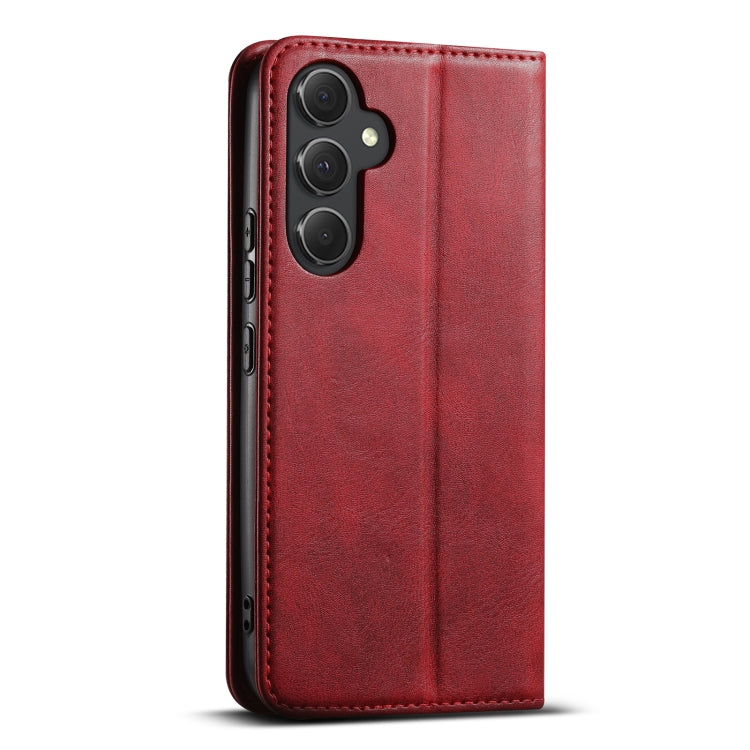 For Samsung Galaxy S24+ 5G Suteni J02 Oil Wax Wallet Leather Phone Case(Red) - Galaxy S24+ 5G Cases by Suteni | Online Shopping South Africa | PMC Jewellery | Buy Now Pay Later Mobicred