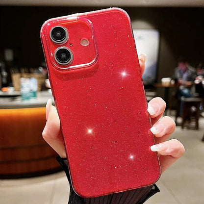 For iPhone 16 Plus Jelly Glitter Solid Color TPU Phone Case(Red) - iPhone 16 Plus Cases by PMC Jewellery | Online Shopping South Africa | PMC Jewellery | Buy Now Pay Later Mobicred