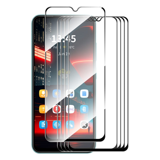 For Tecno Spark 9 Pro 5pcs ENKAY Full Glue High Aluminum-silicon Tempered Glass Film - Tecno Tempered Glass by ENKAY | Online Shopping South Africa | PMC Jewellery | Buy Now Pay Later Mobicred