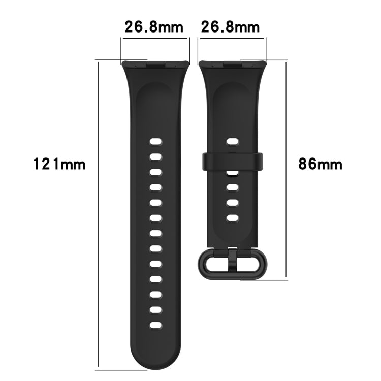 For Redmi Watch 4 Solid Color Colorful Buckle Silicone Watch Band(Teal) - Watch Bands by PMC Jewellery | Online Shopping South Africa | PMC Jewellery