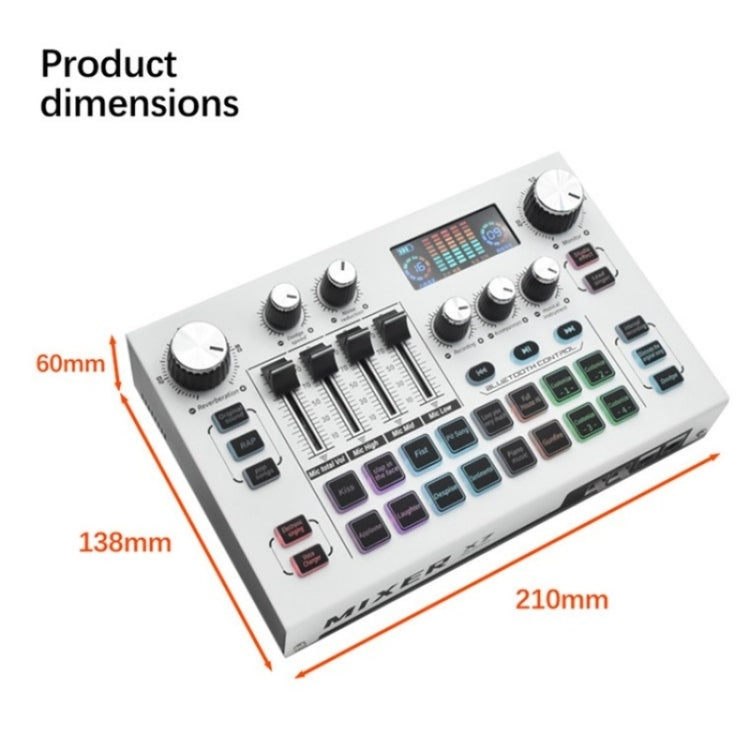 X7 48V Live Broadcast Audio Mixer Professional Microphone Live Sound Card - Live Sound Effects Processors by PMC Jewellery | Online Shopping South Africa | PMC Jewellery | Buy Now Pay Later Mobicred